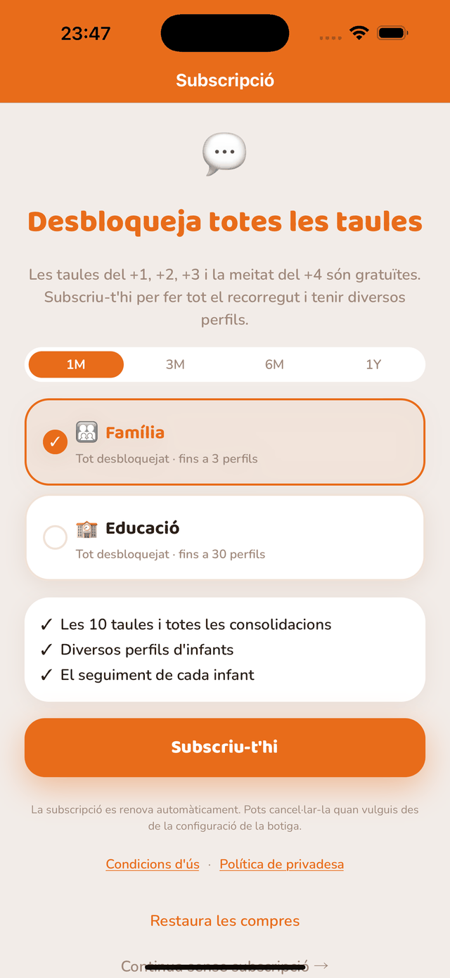 Subscripció
