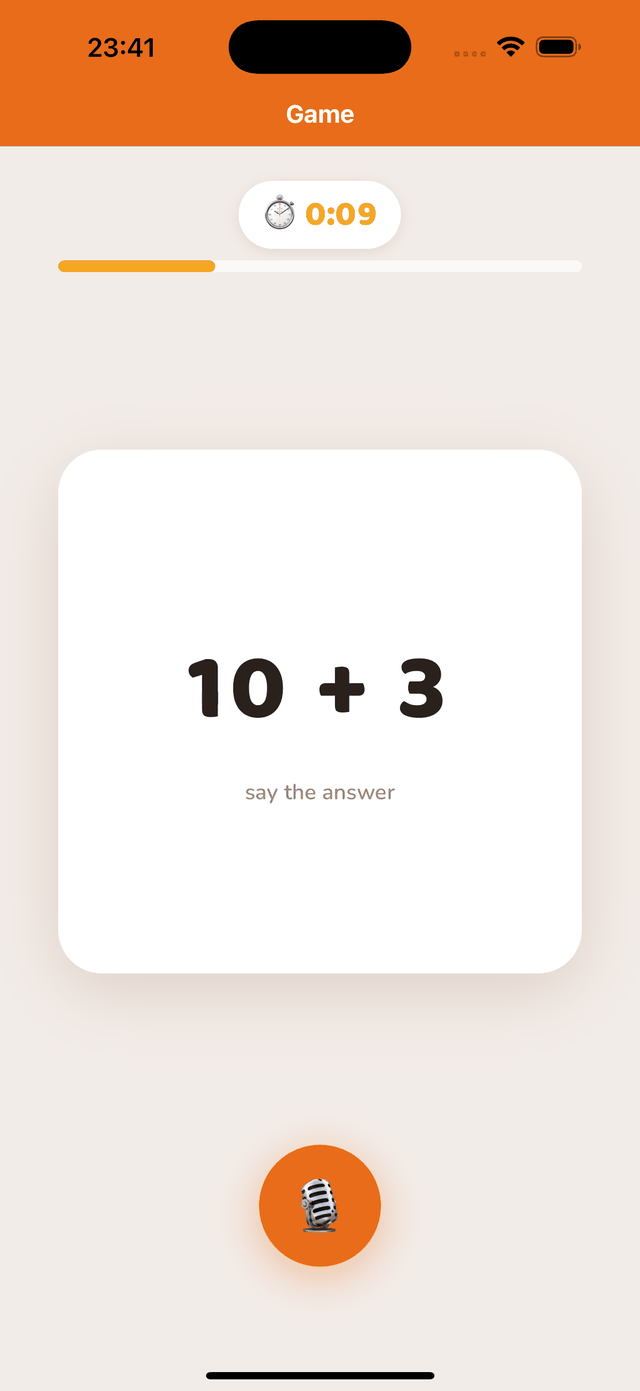 A session: “7 + 5 = ?”