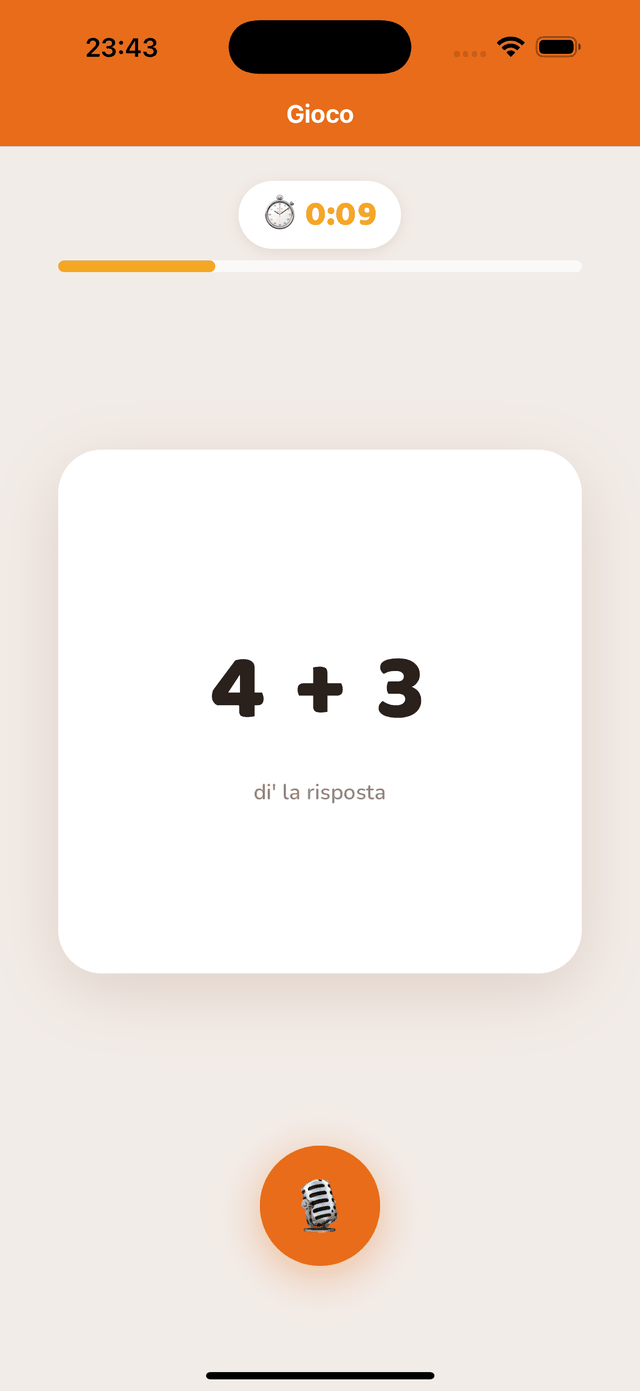 Una sessione: «7 + 5 = ?»