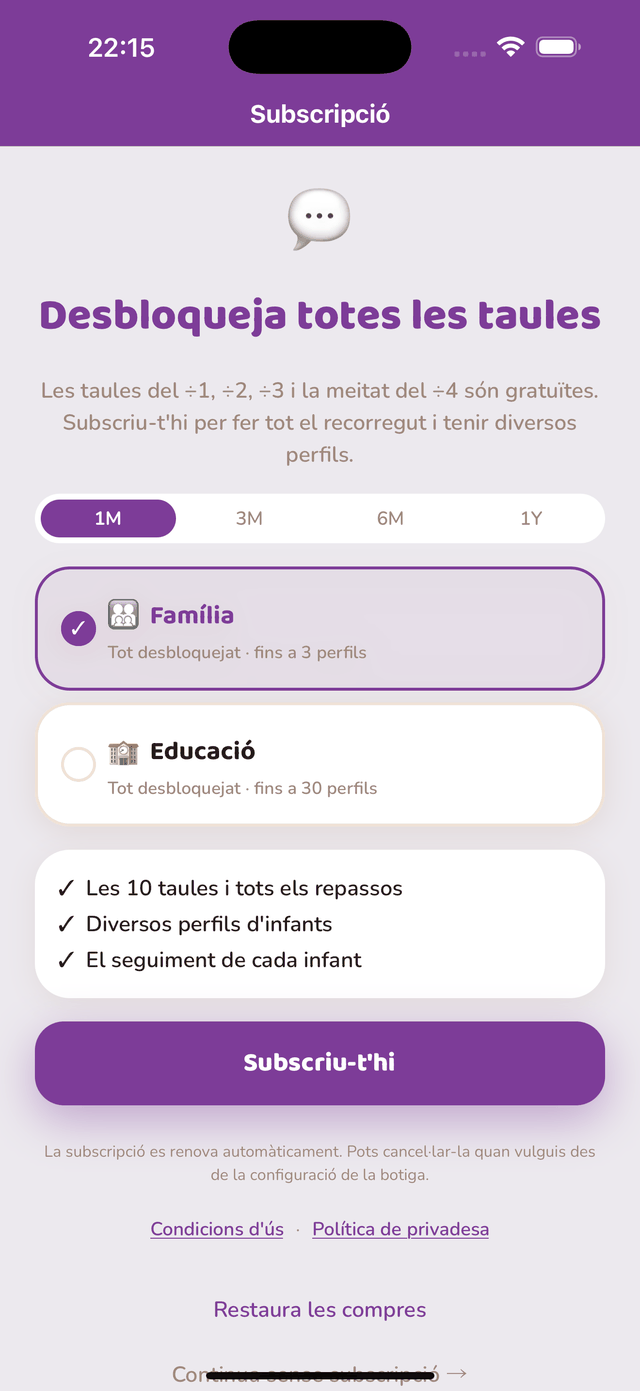Subscripció