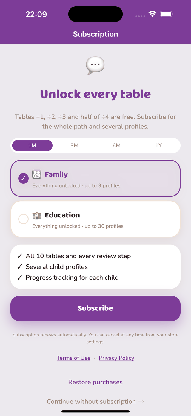 Subscription