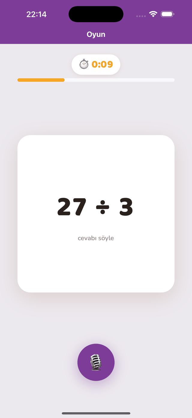 Bir seans: “42 ÷ 6 = ?”
