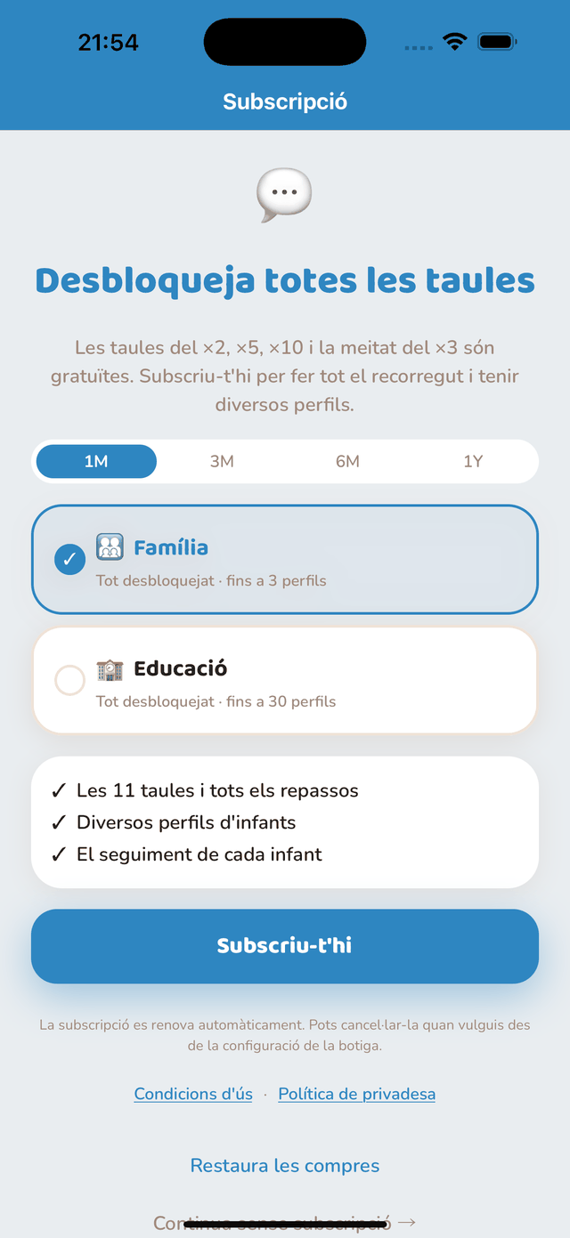 Subscripció