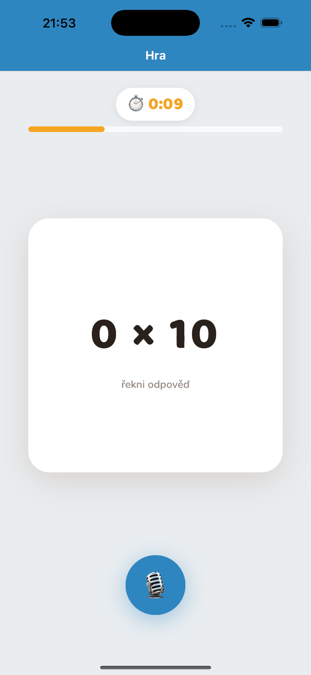 Trénink: „7 × 8 = ?“