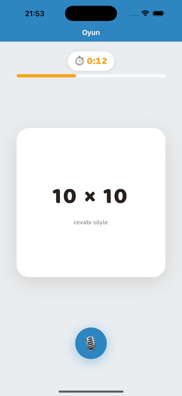 Bir seans: “7 × 8 = ?”