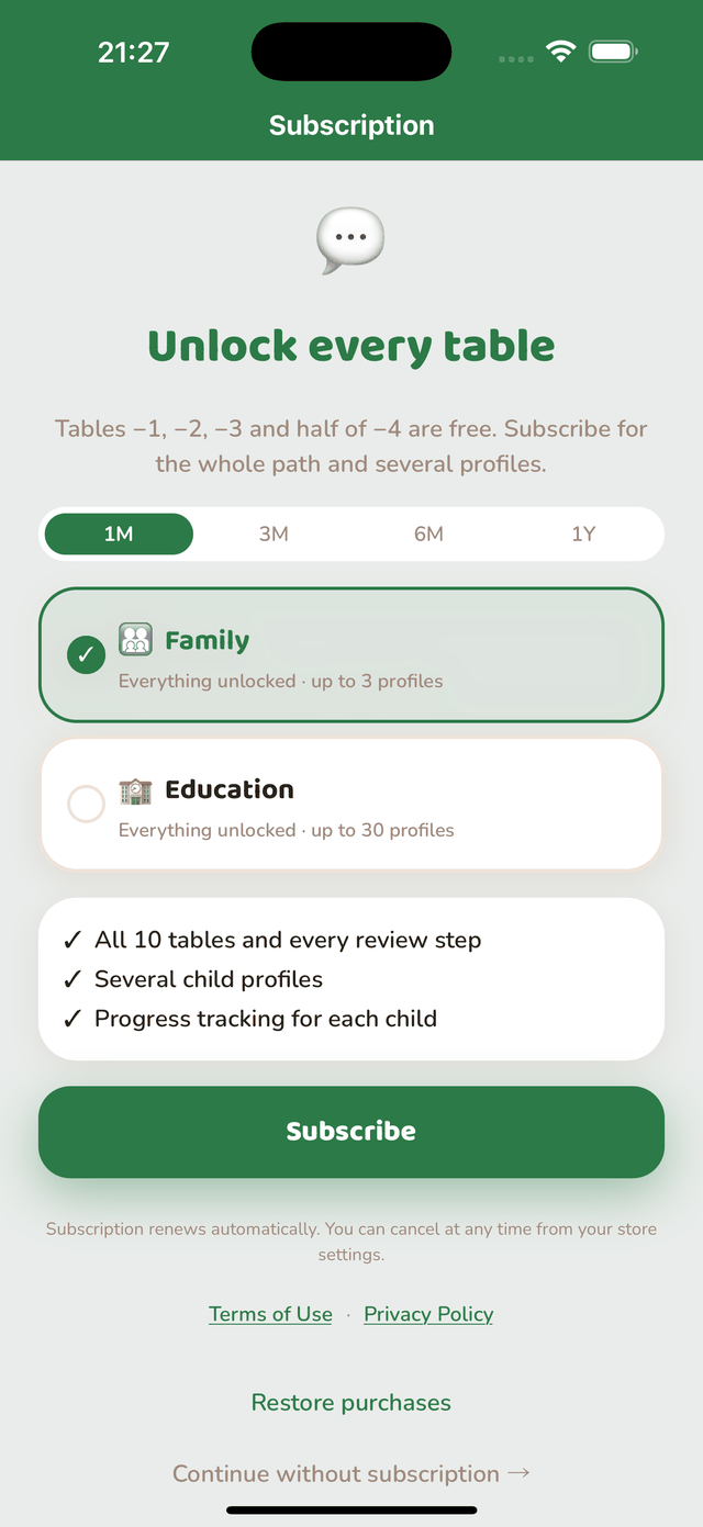 Subscription