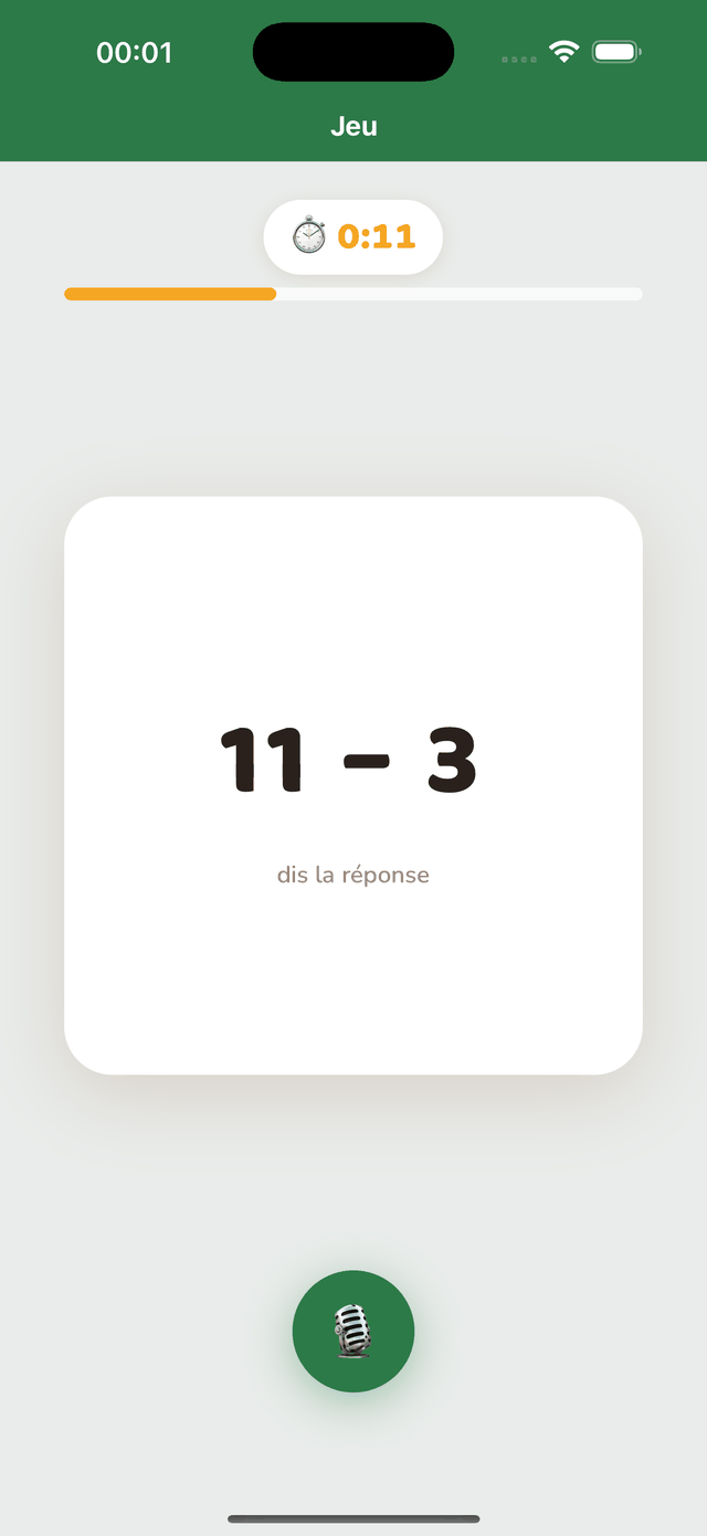 Une séance : « 9 − 4 = ? »