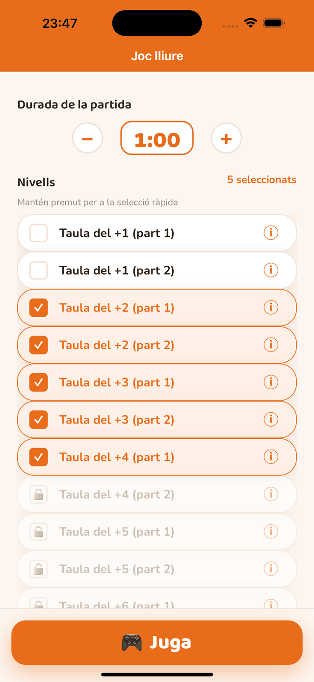 Les etapes del recorregut Suma