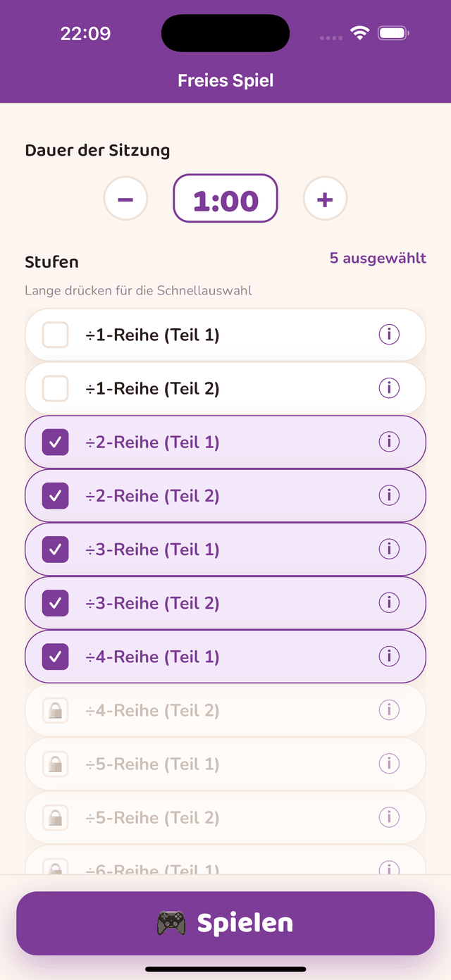 Die Stufen des Divisionswegs