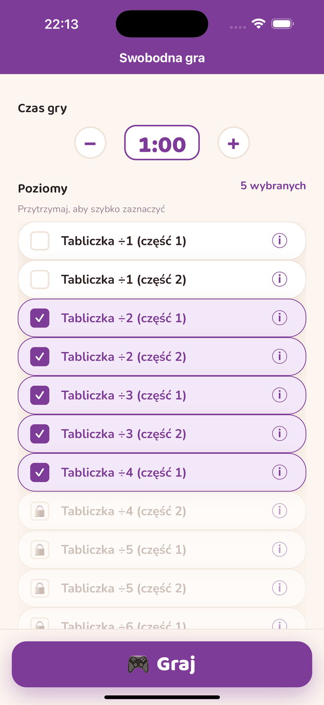 Etapy ścieżki Dzielenia