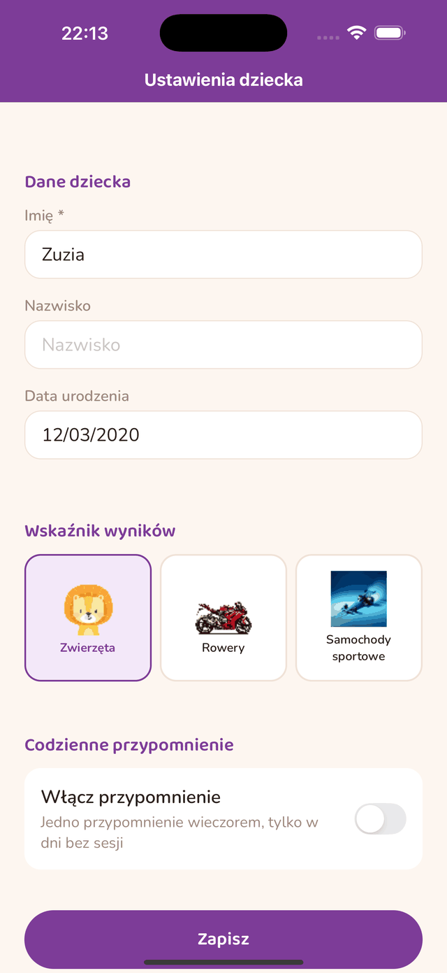 Ustawienie codziennego przypomnienia