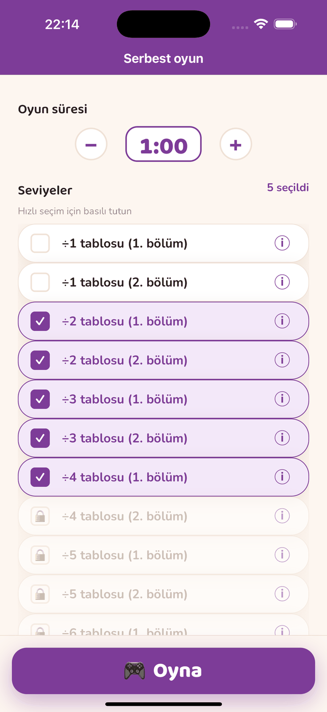 Bölme parkurunun adımları