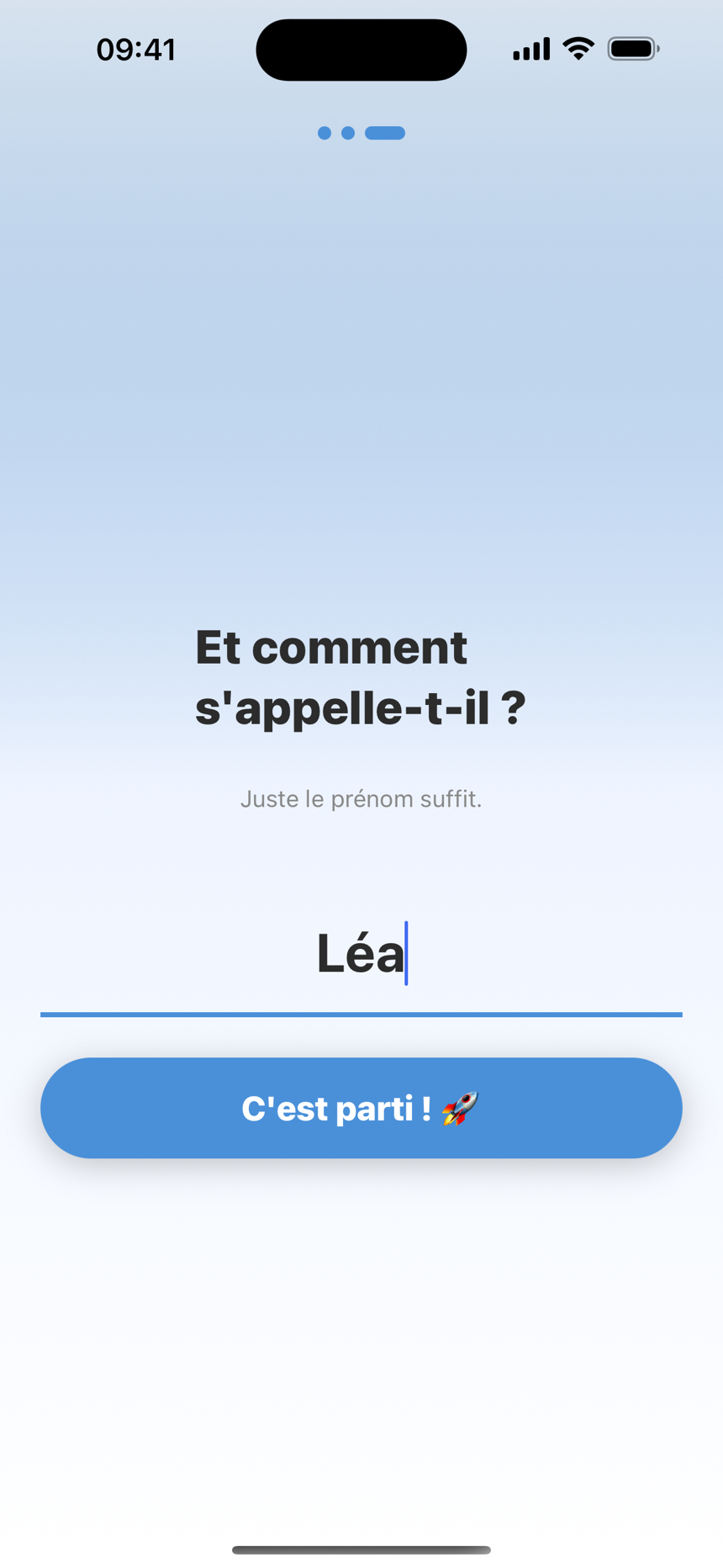 Prénom de l'enfant