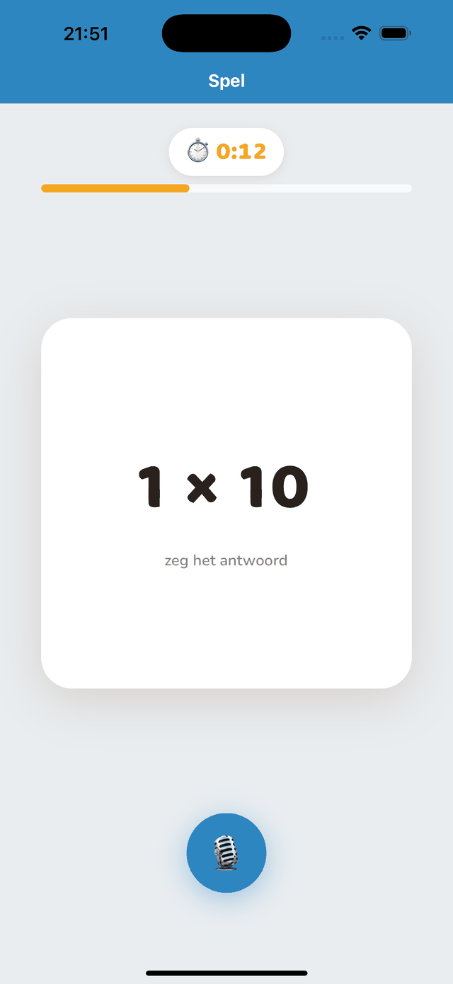 Een sessie bezig