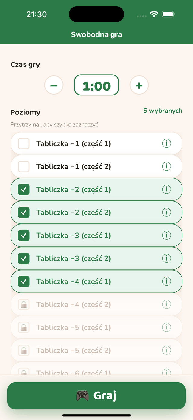 Etapy ścieżki Odejmowania